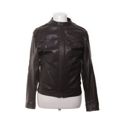Leather jacket (Brown) from These Glory Days Polyester, Leather