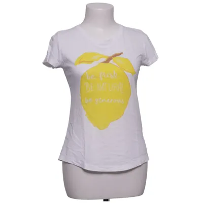 T-shirt (Blanc, Jaune) de Lanius Coton biologique