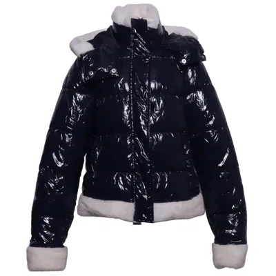 Vinterjacka (Blå, Vit) från Gina Tricot Polyamid, Återvunnen polyester