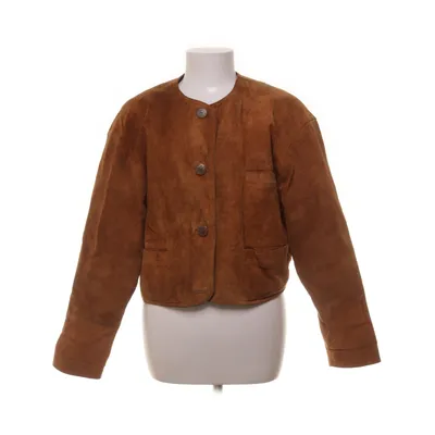 Läderjacka (Brun) från Hollies Acetat, Skinn, Nylon, Mocka