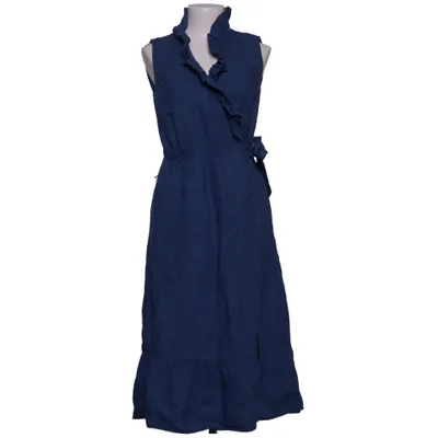Wrap dress (Blue) from Boden Cotton, Linen