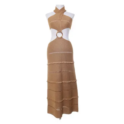 Strandklänning (Gul) från Zara Metallfiber, Polyester