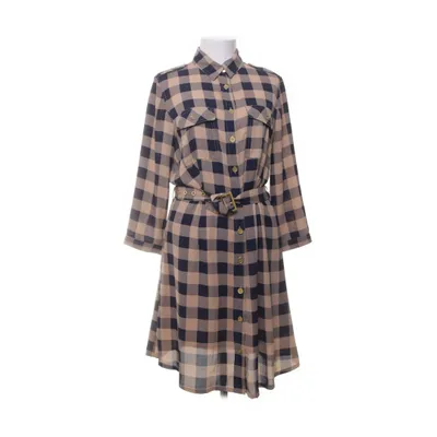 Shirt dress (Beige, Blue) from United Colors of Benetton