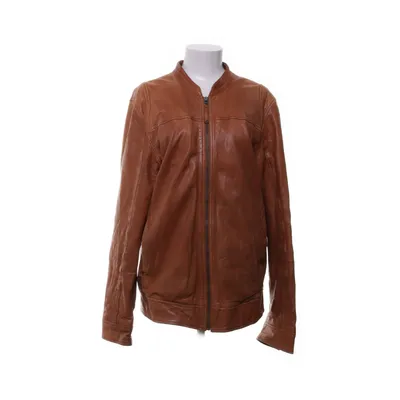Läderjacka (Beige) från Gabba Bomull, Polyester, Skinn