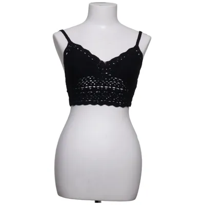 Crop top (Svart) från Abercrombie & Fitch Bomull, Linne, Modal, Ull