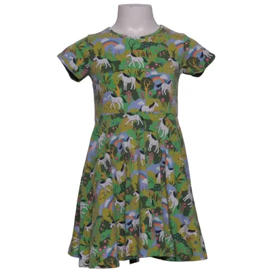 Dress (Green, Multicolored) from Frugi Elastane, Organic cotton