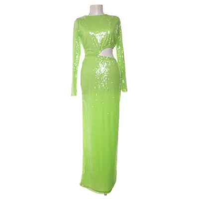 Långklänning (Grön) från PrettyLittleThing Polyester