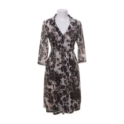 Wrap dress (Brown, Beige) from WOB Polyester