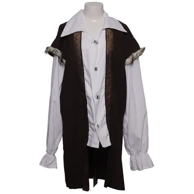 Fancy dress (Brown, White) from Fries Cotton, Polyester