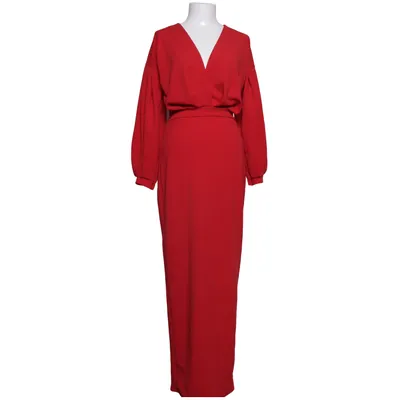 Omlottklänning (Röd) från Boohoo Elastan, Polyester