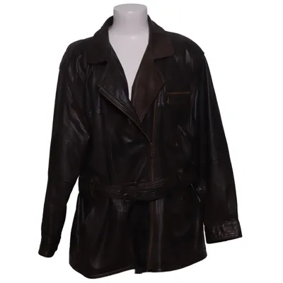 Lederjacke (Braun) von Yessica Acetat, Leder, Polyamid