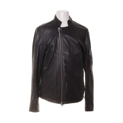Leather jacket (Black) from Tiger of Sweden Cotton, Leather