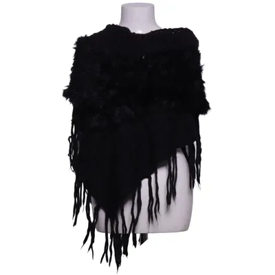 Poncho (Zwart) van Preziosa Katoen, Polyamide, Wol