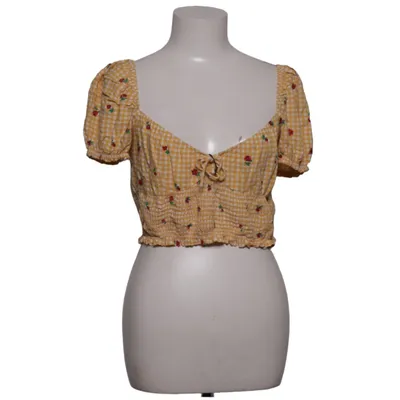 Crop top (Gul, Hvid, Flerfarvet) fra Stradivarius