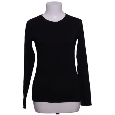 Langærmet t-shirt (Sort) fra No Man's Land Elastan, Viscose