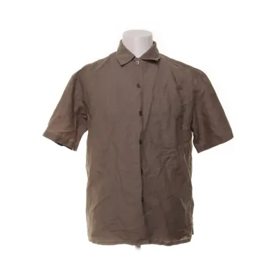 Short sleeve shirt (Green) from Uniqlo Cotton, Linen