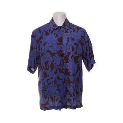 Kortärmad skjorta (Blå, Brun) från Samsøe & Samsøe Lyocell