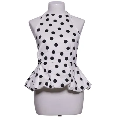 Peplum top (White, Black) from Zara Cotton