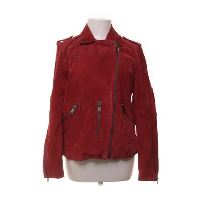 Läderjacka (Röd) från Selected Femme Polyester, Skinn