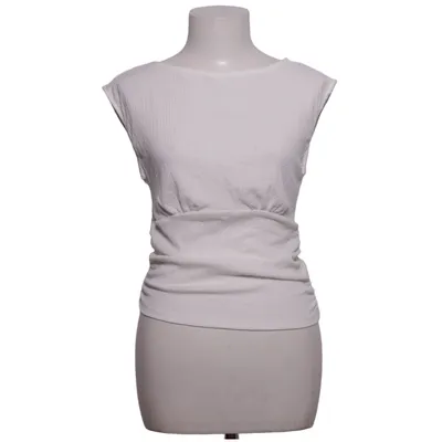 Top (White) from Stradivarius Elastane, Polyester