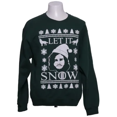 Jultröja (Grön, Vit) från Jerzees Bomull, Polyester