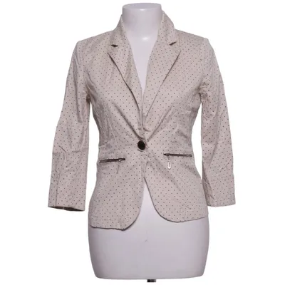 Blazer (Beige, Zwart) van River Flower Katoen, Polyester