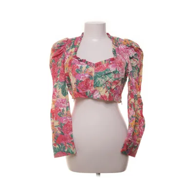 Crop top (Rouge, Multicolore) de Zara Coton