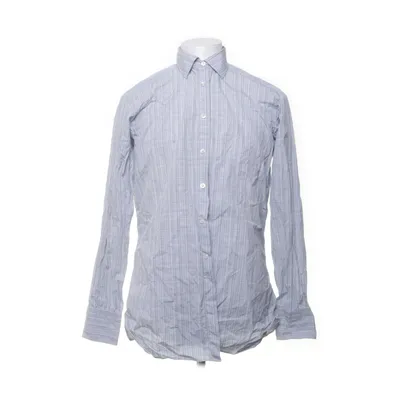 Shirt (Blauw, Bruin) van Turnbull & Asser Katoen