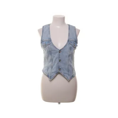 Denim vest (Blue) from American Eagle Elastane, Recycled cotton