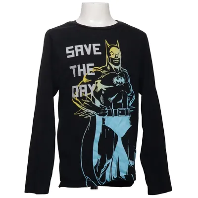 Lange mouwen shirt (Zwart, Blauw, Geel) van Batman Katoen, Polyester
