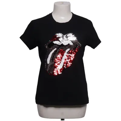 T-shirt (Svart, Röd, Silverfärgad) från The Rolling Stones Bomull