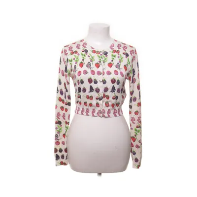 Cardigan (White, Multicolored) from Versace for H&M Cotton, Silk