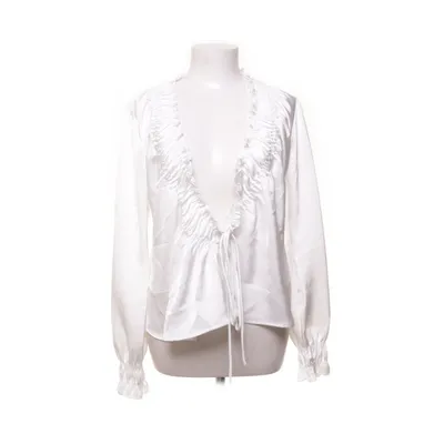 Slå om-cardigan (Hvid) fra Neo Noir Elastan, Polyester