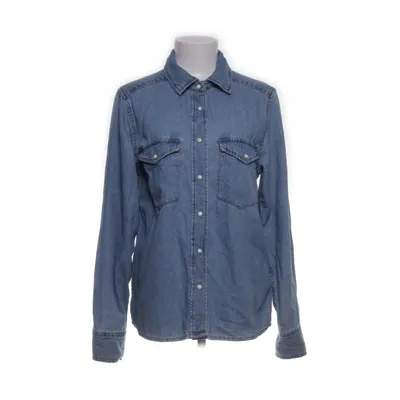Denim blouse (Blauw) van Dallas Katoen