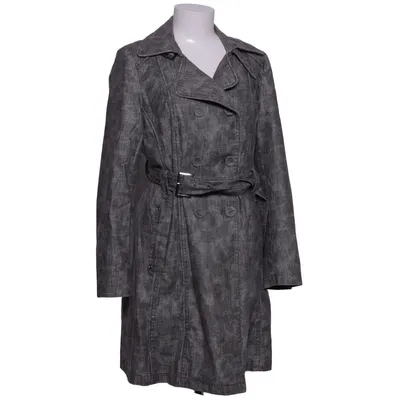 Trench coat (Gray) from Anna Scott Cotton, Linen, Polyester