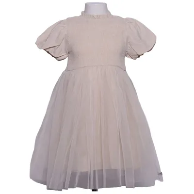 Brudnäbbsklänning (Beige) från Donsje Bomull, Linne, Polyester, Silke