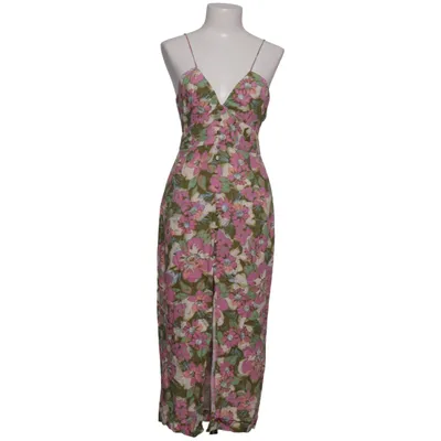 Jurk (Roze, Groen, Meerkleurig) van Zara Linnen, Viscose