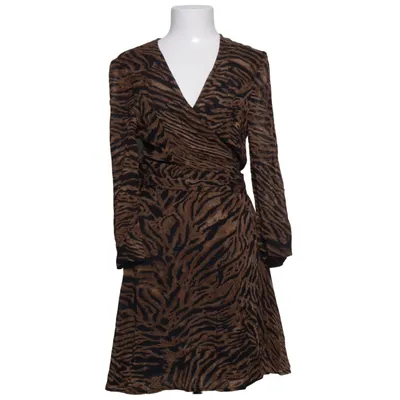 Omlottklänning (Brun, Svart) från Ganni Viskos