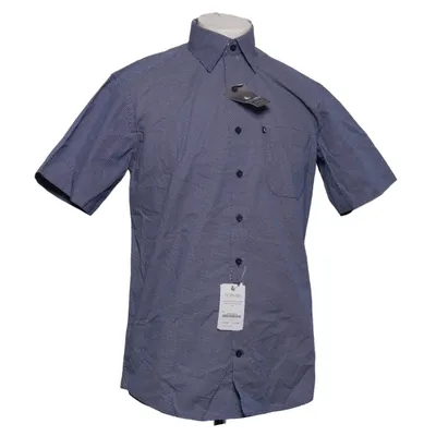 Kortærmet skjorte (Moody Blue) fra For Men Bomuld
