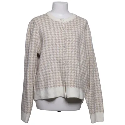 Cardigan (Beige, Hvid) fra Holly & Whyte by Lindex Akryl, Alpacauld, Elastan, Polyamid