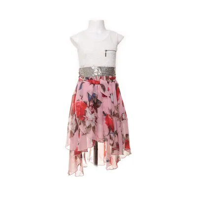 Dress (White, Multicolored) from Happy Star Polyester