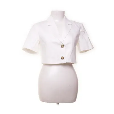Top (White) from Nelly Cotton, Linen, Polyester, Viscose