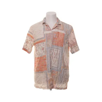 Kortärmad skjorta (Beige, Flerfärgad) från Zara Polyamid, Viskos