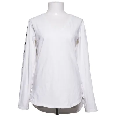 Långärmad t-shirt (Vit, Svart) från Blooming Elastan, Ekologisk bomull