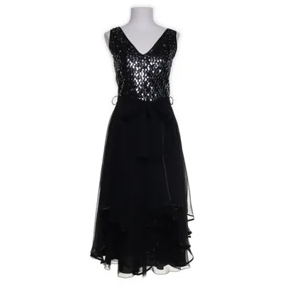 Cocktail dress (Black, Silver) from Vera Acetate, Polyester
