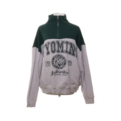 Fleece sweater (Gray, Green) from Stay Cotton, Polyester