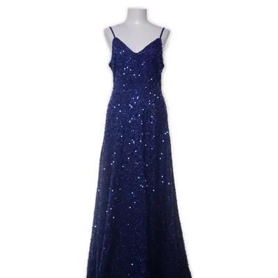 Aftenkjole (Blå) fra Faeriesty Polyester, Elastan