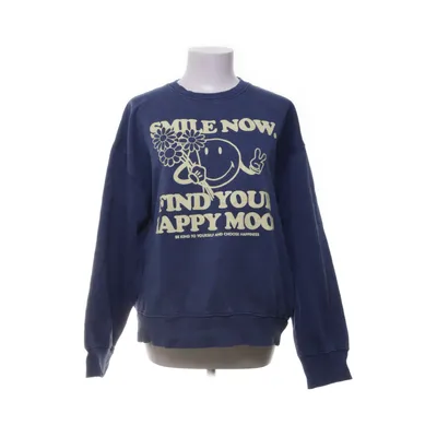 Sweatshirt (Blue) from Zara x Smiley World Cotton, Polyester