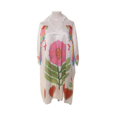 Jurk (Wit, Meerkleurig) van New Collection Polyester