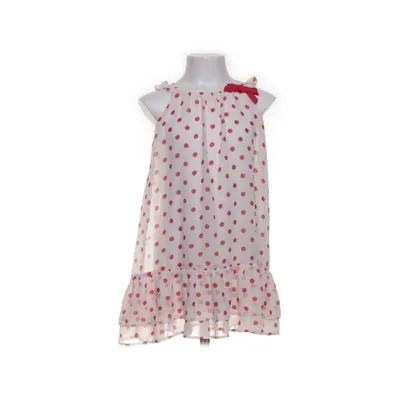 Klänning (Vit, Röd) från H&M Polyester
